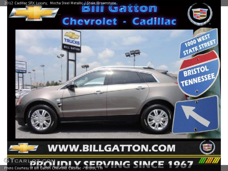 Mocha Steel Metallic / Shale/Brownstone 2012 Cadillac SRX Luxury