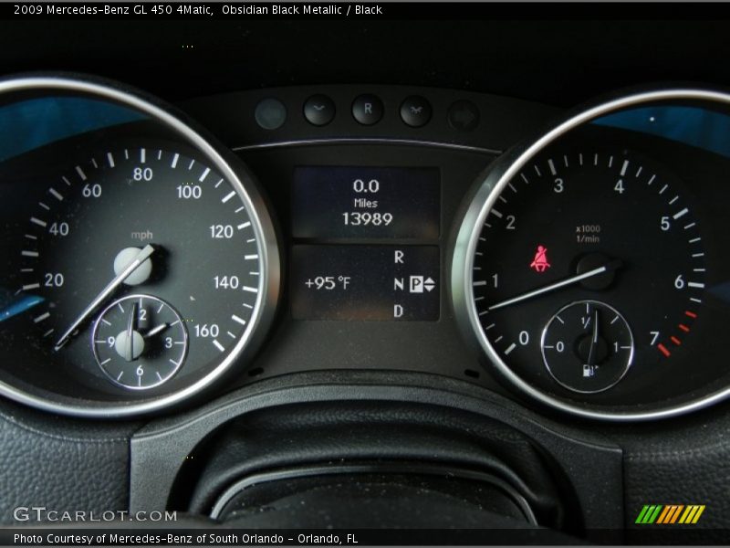 Obsidian Black Metallic / Black 2009 Mercedes-Benz GL 450 4Matic