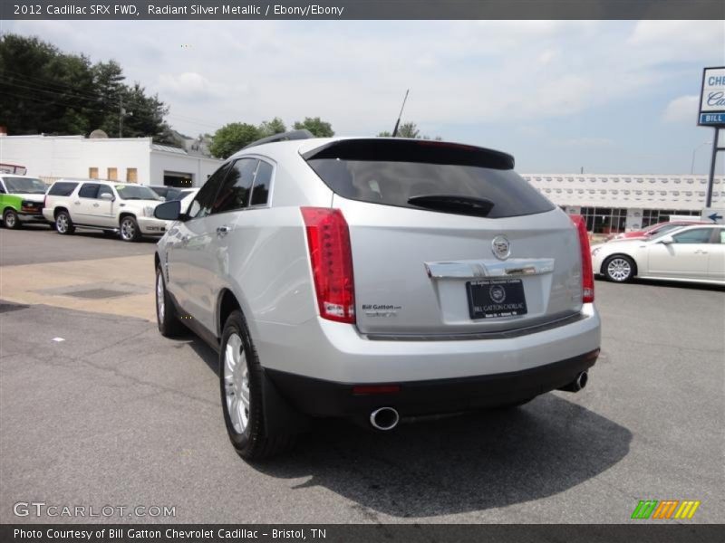 Radiant Silver Metallic / Ebony/Ebony 2012 Cadillac SRX FWD