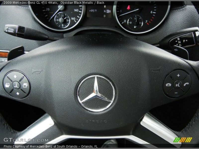 Obsidian Black Metallic / Black 2009 Mercedes-Benz GL 450 4Matic