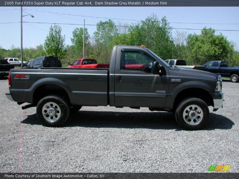 Dark Shadow Grey Metallic / Medium Flint 2005 Ford F350 Super Duty XLT Regular Cab 4x4