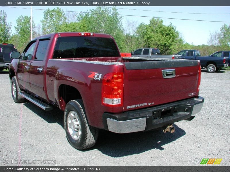 Dark Crimson Red Metallic / Ebony 2008 GMC Sierra 2500HD SLE Z71 Crew Cab 4x4