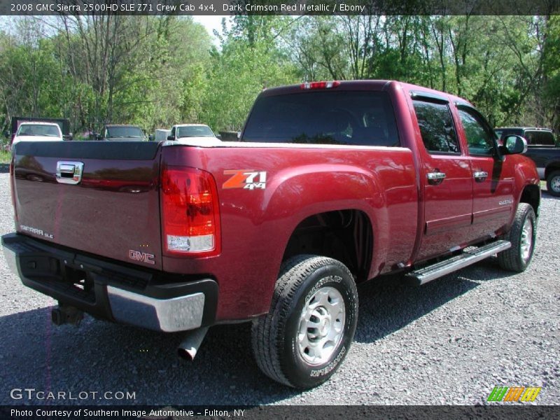 Dark Crimson Red Metallic / Ebony 2008 GMC Sierra 2500HD SLE Z71 Crew Cab 4x4