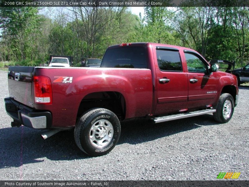 Dark Crimson Red Metallic / Ebony 2008 GMC Sierra 2500HD SLE Z71 Crew Cab 4x4