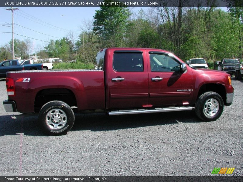 Dark Crimson Red Metallic / Ebony 2008 GMC Sierra 2500HD SLE Z71 Crew Cab 4x4