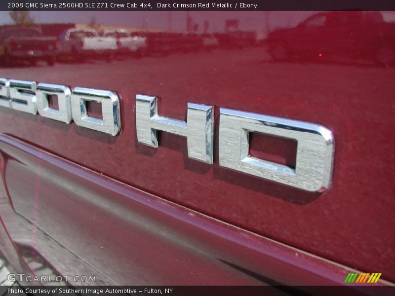 Dark Crimson Red Metallic / Ebony 2008 GMC Sierra 2500HD SLE Z71 Crew Cab 4x4