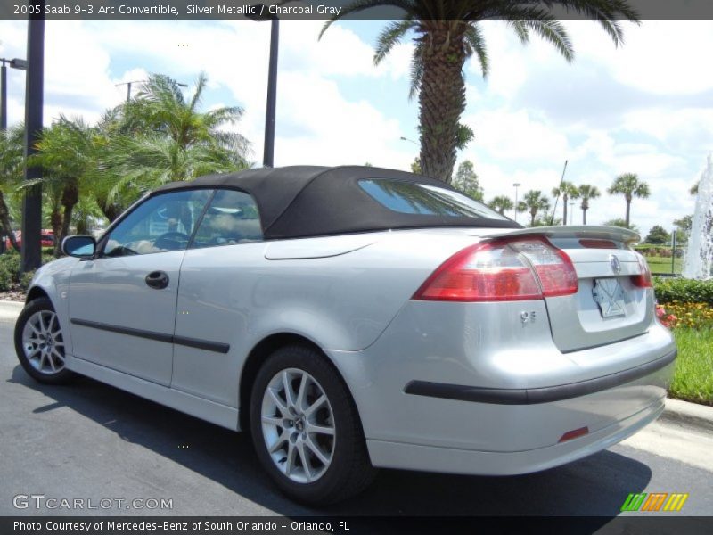 Silver Metallic / Charcoal Gray 2005 Saab 9-3 Arc Convertible