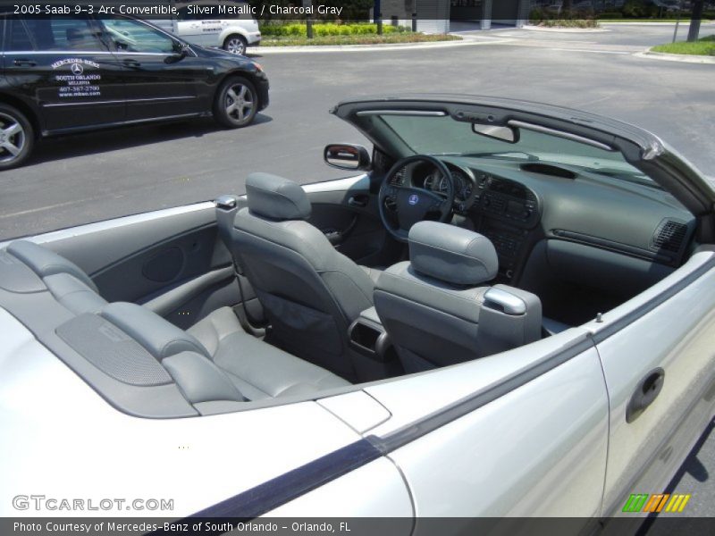 Silver Metallic / Charcoal Gray 2005 Saab 9-3 Arc Convertible