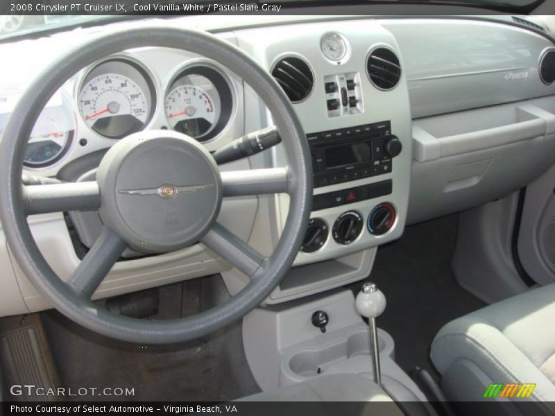 Cool Vanilla White / Pastel Slate Gray 2008 Chrysler PT Cruiser LX