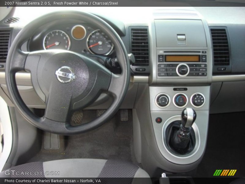 Fresh Powder White / Charcoal/Steel 2007 Nissan Sentra 2.0 S