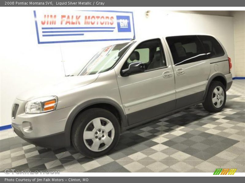 Liquid Silver Metallic / Gray 2008 Pontiac Montana SV6