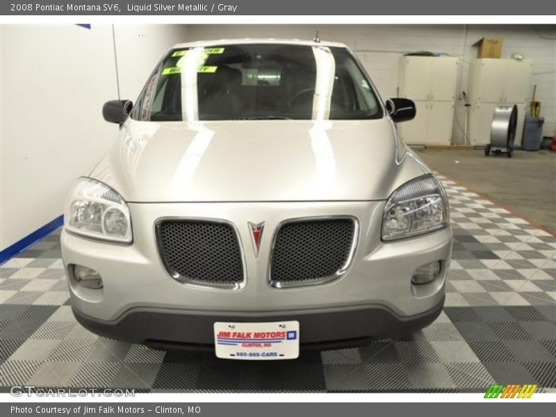 Liquid Silver Metallic / Gray 2008 Pontiac Montana SV6