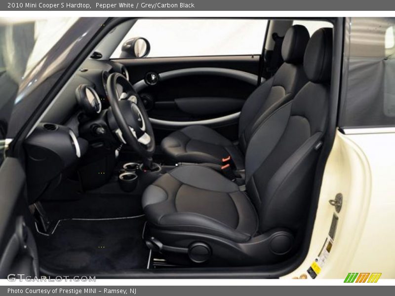 Pepper White / Grey/Carbon Black 2010 Mini Cooper S Hardtop