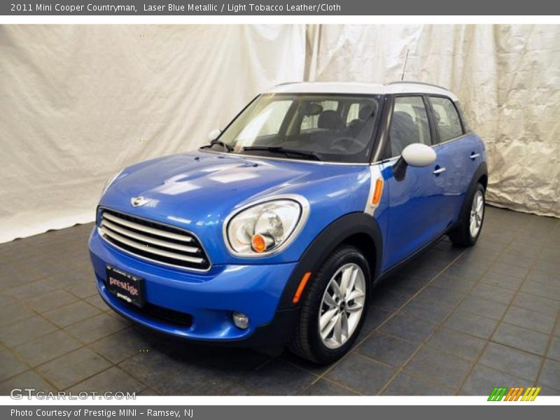 Laser Blue Metallic / Light Tobacco Leather/Cloth 2011 Mini Cooper Countryman