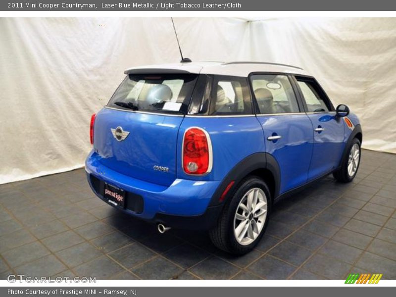 Laser Blue Metallic / Light Tobacco Leather/Cloth 2011 Mini Cooper Countryman