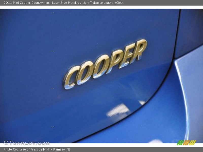 Laser Blue Metallic / Light Tobacco Leather/Cloth 2011 Mini Cooper Countryman