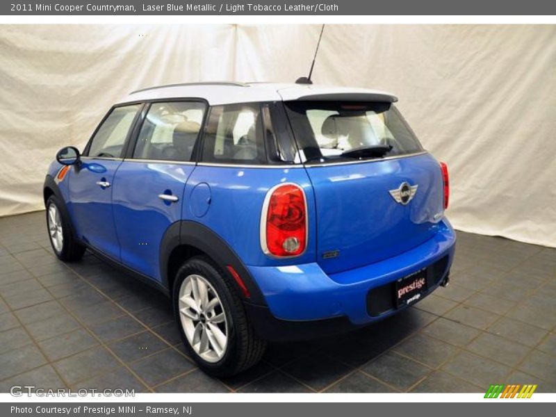 Laser Blue Metallic / Light Tobacco Leather/Cloth 2011 Mini Cooper Countryman