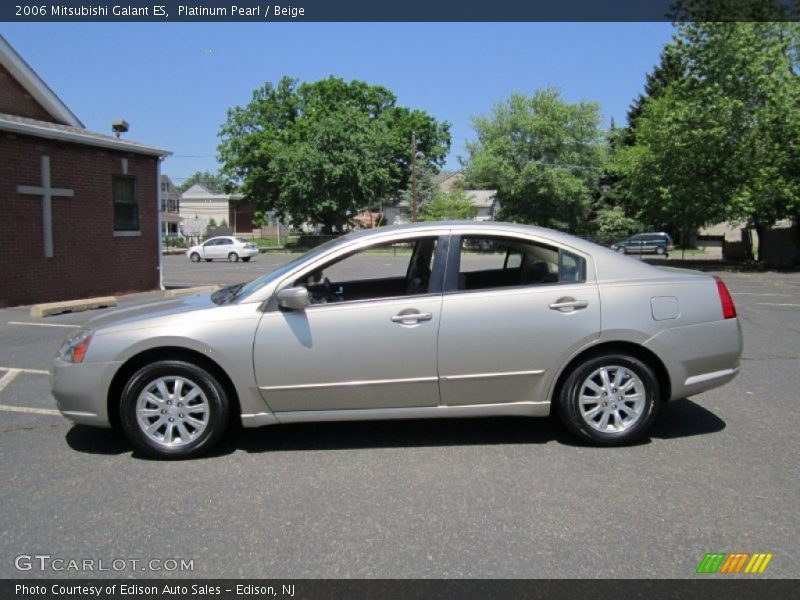 Platinum Pearl / Beige 2006 Mitsubishi Galant ES