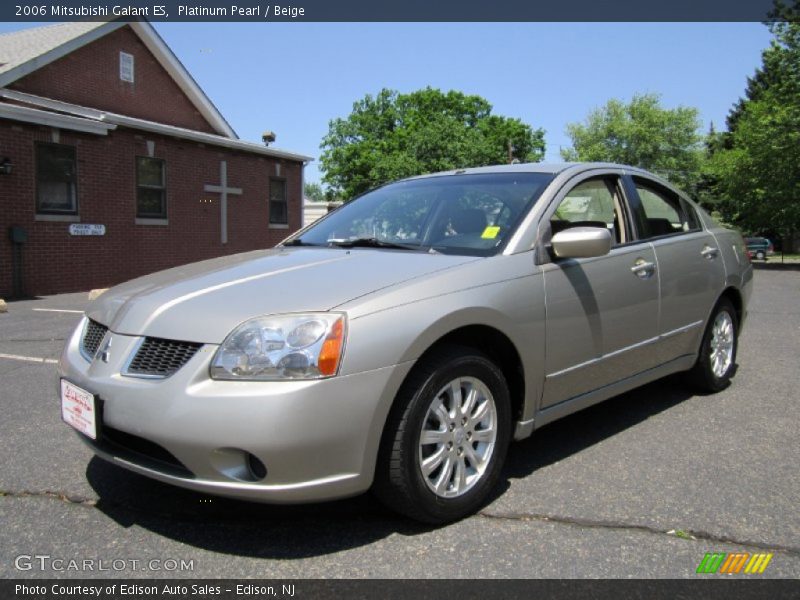 Platinum Pearl / Beige 2006 Mitsubishi Galant ES