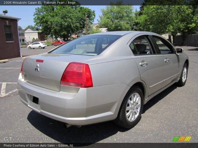 Platinum Pearl / Beige 2006 Mitsubishi Galant ES