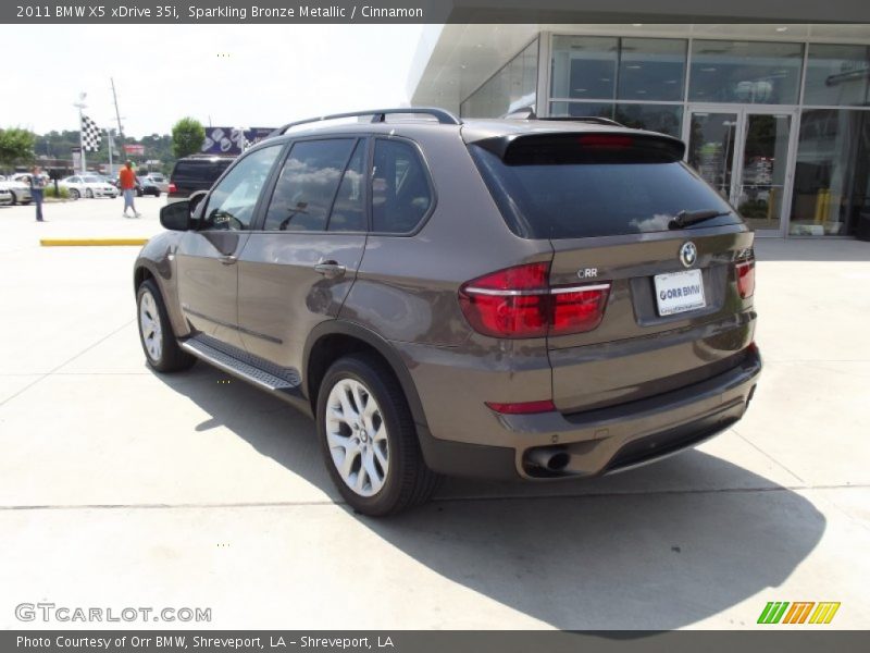 Sparkling Bronze Metallic / Cinnamon 2011 BMW X5 xDrive 35i