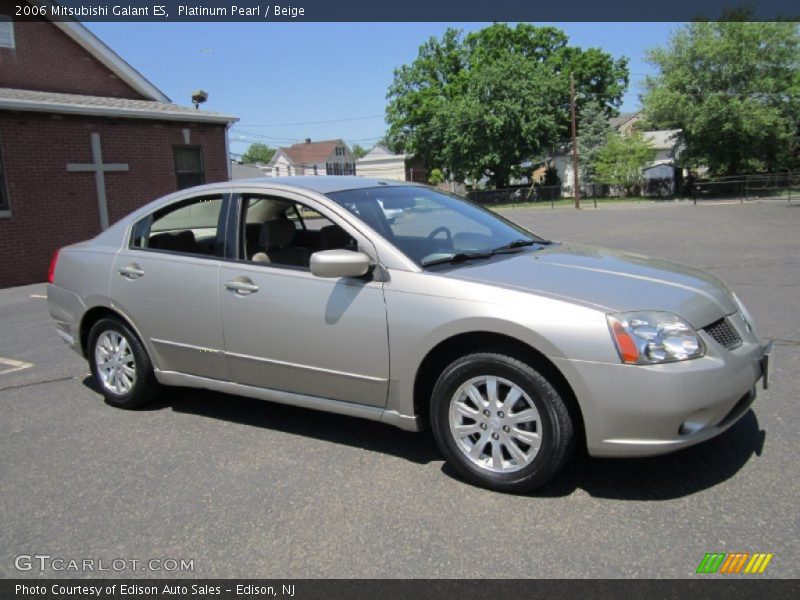 Platinum Pearl / Beige 2006 Mitsubishi Galant ES