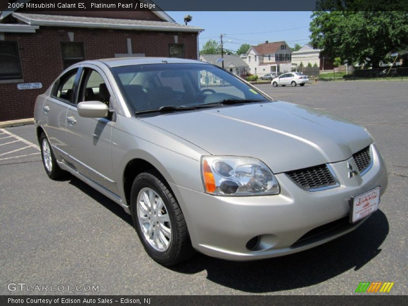 Platinum Pearl / Beige 2006 Mitsubishi Galant ES
