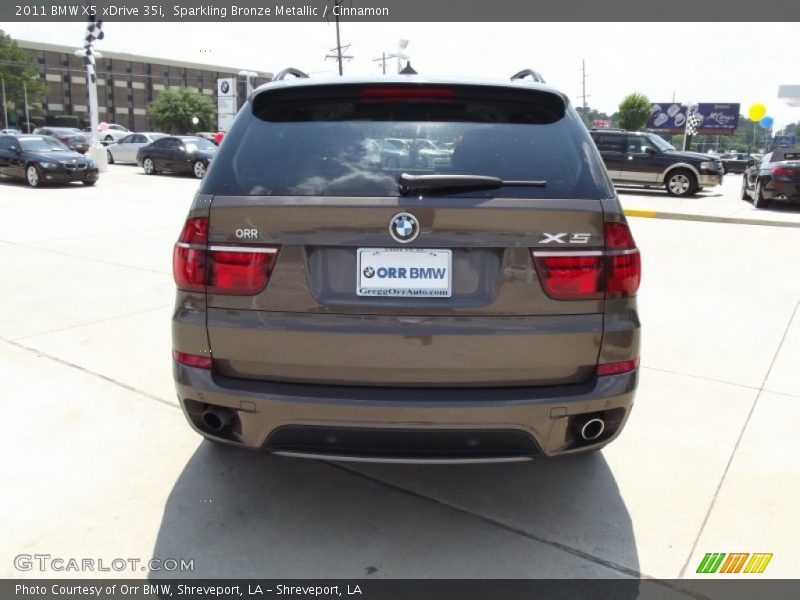 Sparkling Bronze Metallic / Cinnamon 2011 BMW X5 xDrive 35i