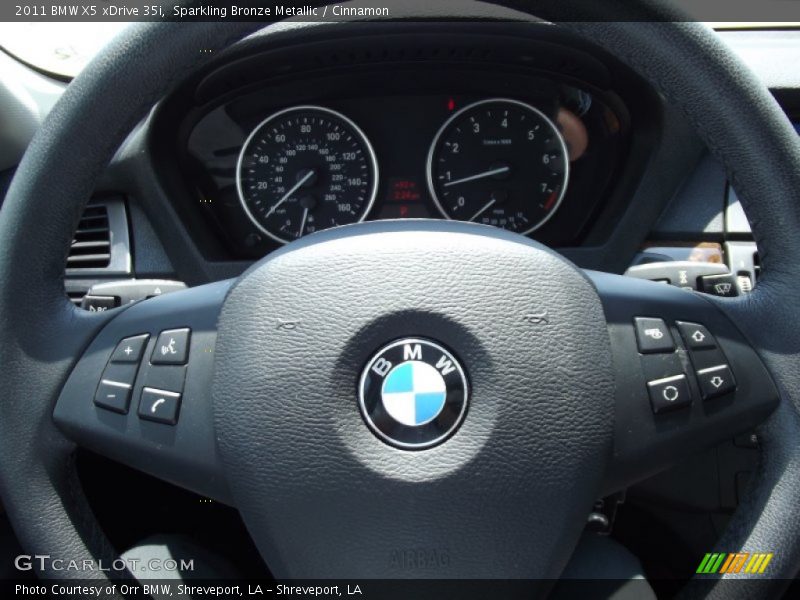 Sparkling Bronze Metallic / Cinnamon 2011 BMW X5 xDrive 35i