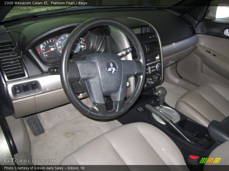 Platinum Pearl / Beige 2006 Mitsubishi Galant ES