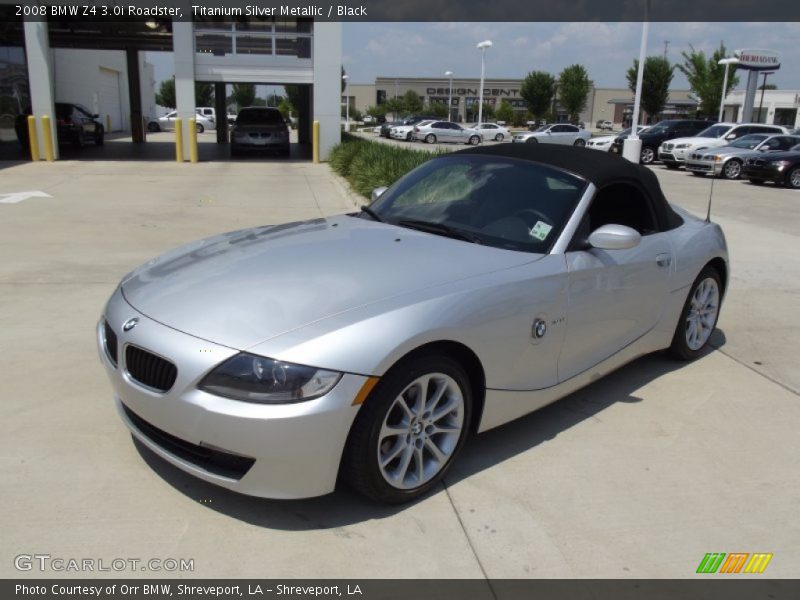 Titanium Silver Metallic / Black 2008 BMW Z4 3.0i Roadster