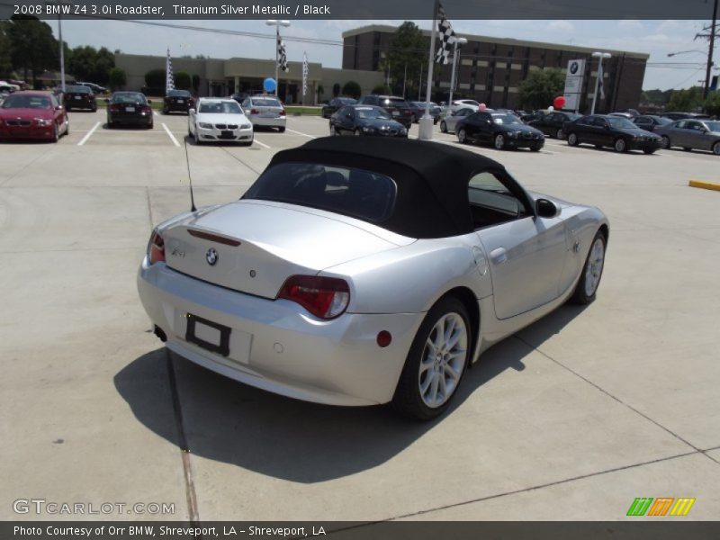 Titanium Silver Metallic / Black 2008 BMW Z4 3.0i Roadster