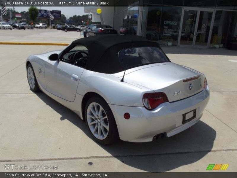 Titanium Silver Metallic / Black 2008 BMW Z4 3.0i Roadster