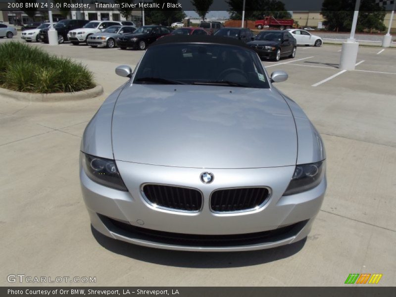 Titanium Silver Metallic / Black 2008 BMW Z4 3.0i Roadster