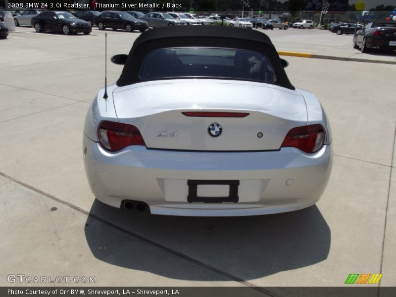 Titanium Silver Metallic / Black 2008 BMW Z4 3.0i Roadster