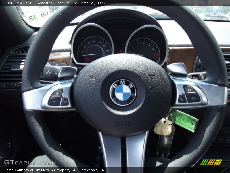 Titanium Silver Metallic / Black 2008 BMW Z4 3.0i Roadster