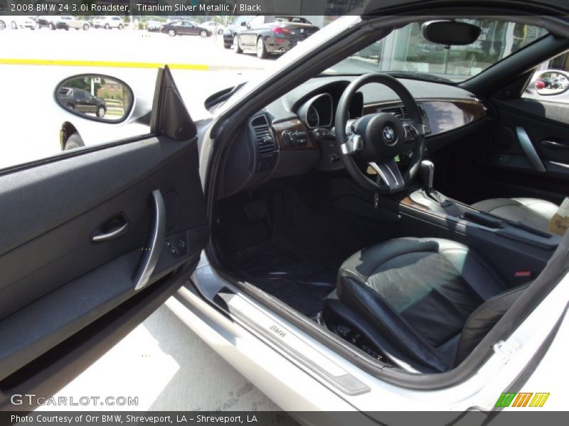 Titanium Silver Metallic / Black 2008 BMW Z4 3.0i Roadster