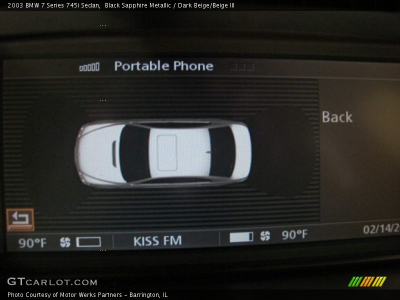 Black Sapphire Metallic / Dark Beige/Beige III 2003 BMW 7 Series 745i Sedan