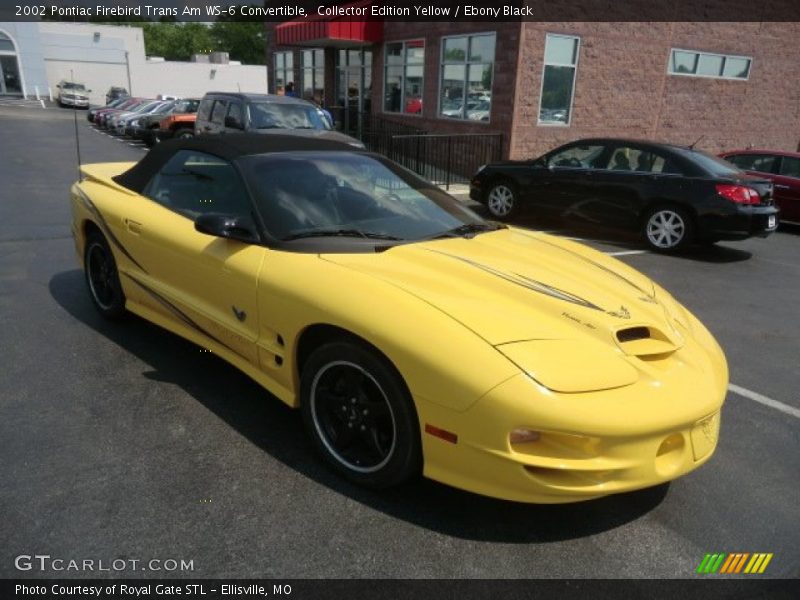 Collector Edition Yellow / Ebony Black 2002 Pontiac Firebird Trans Am WS-6 Convertible