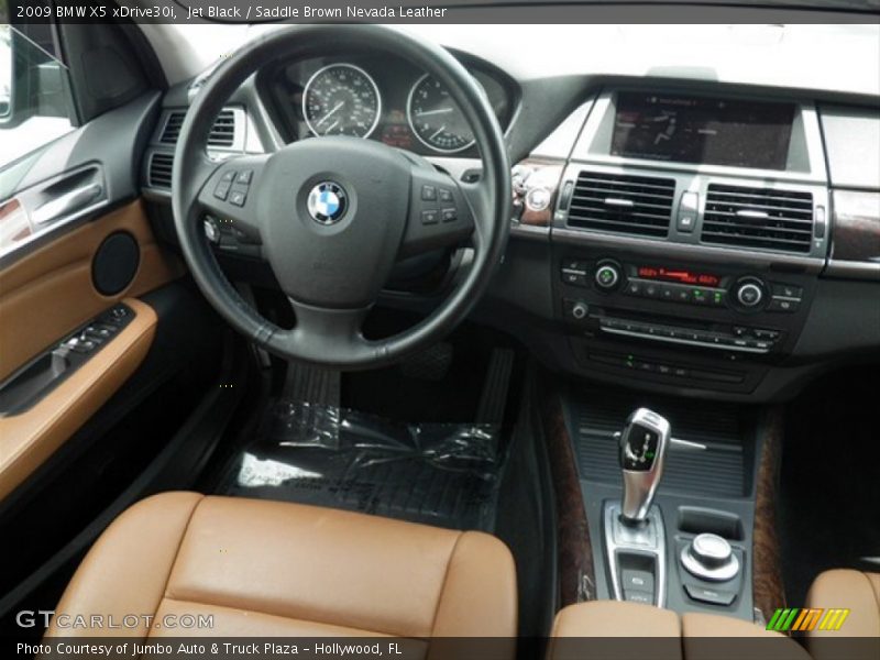 Jet Black / Saddle Brown Nevada Leather 2009 BMW X5 xDrive30i