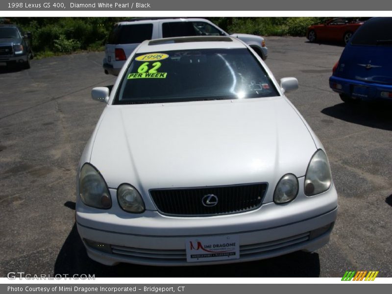 Diamond White Pearl / Black 1998 Lexus GS 400