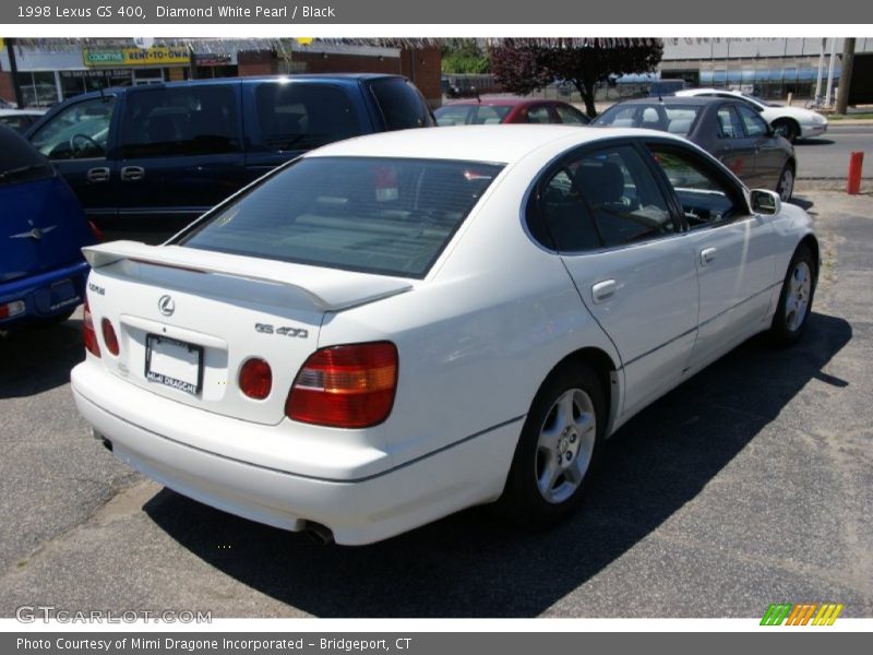 Diamond White Pearl / Black 1998 Lexus GS 400
