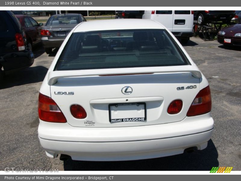 Diamond White Pearl / Black 1998 Lexus GS 400