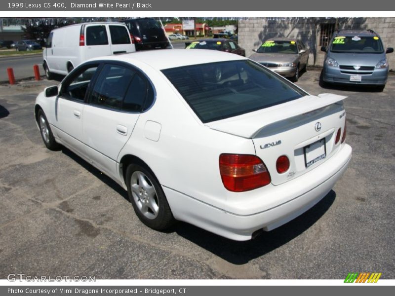 Diamond White Pearl / Black 1998 Lexus GS 400