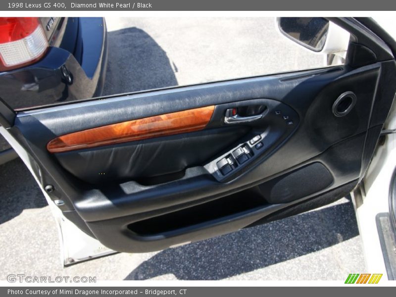 Diamond White Pearl / Black 1998 Lexus GS 400