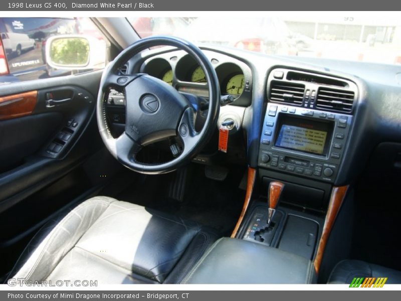 Diamond White Pearl / Black 1998 Lexus GS 400