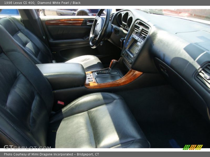 Diamond White Pearl / Black 1998 Lexus GS 400
