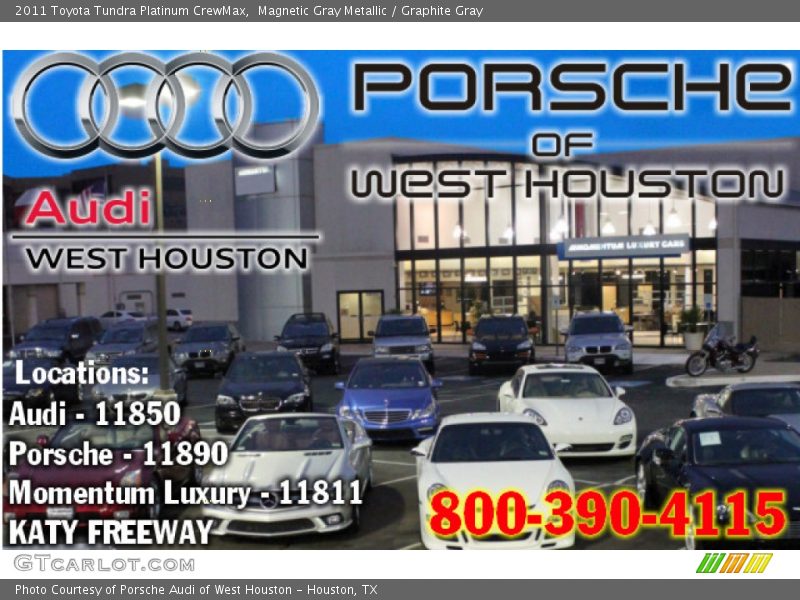 Magnetic Gray Metallic / Graphite Gray 2011 Toyota Tundra Platinum CrewMax