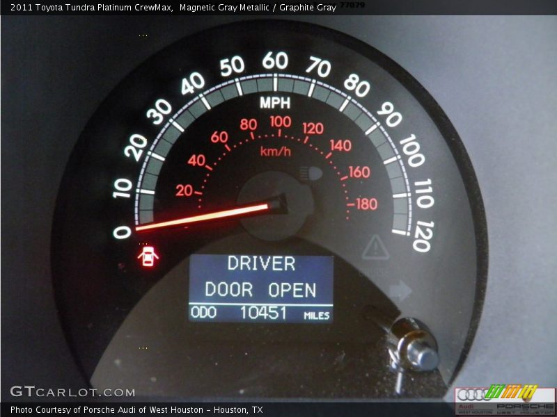 Magnetic Gray Metallic / Graphite Gray 2011 Toyota Tundra Platinum CrewMax