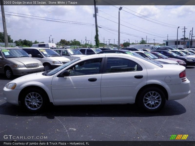 Stone White / Taupe 2003 Dodge Stratus SE Sedan